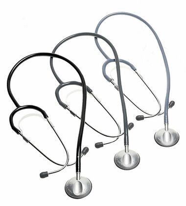 Riester anestophon®, Stetoskop s plochou hliníkovou hlavou, černý
