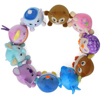 Dream Beams - Svietiaci plyšák/vankúšik, Delfín Dominic, 18cm