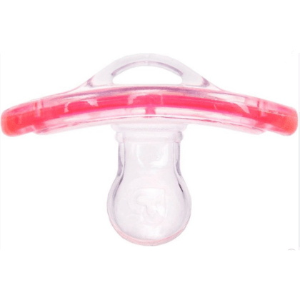 MUNCHKIN LATCH  Set silikónových cumlíkov, od 3m+, 2ks, červená/ružová