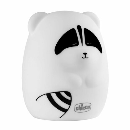 Chicco SOFT LAMP, Silikon-Nachtlicht - Waschbär