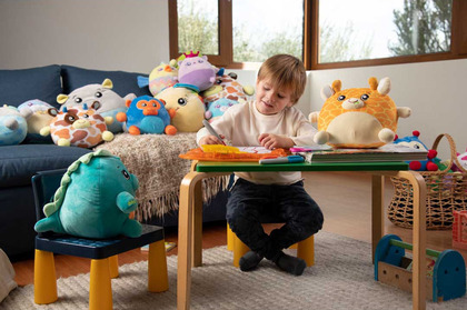 Dream Beams - Svietiaci plyšák/vankúšik, Vlk Daniel, 18cm