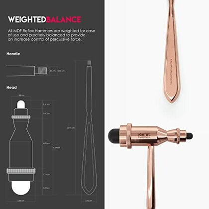 MDF TROMNER 555, Neurologické kladívko, zlaté