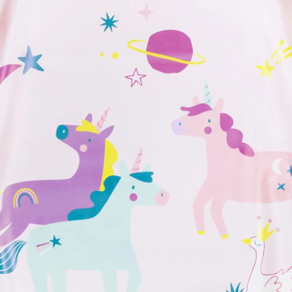 Miniland Podbradník s dlhým rukávom jednorožec