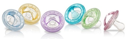 Nuby Silikonový uklidňující dudlík, 6-12m