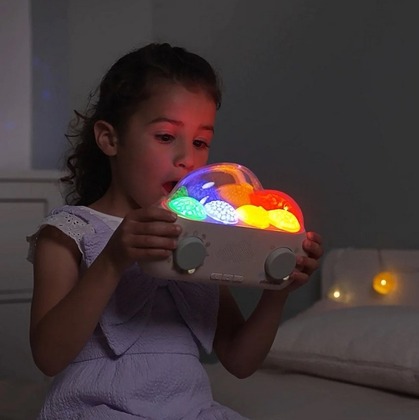 CloudBox Hudobný projektor s rozprávkami anglicko - španielska verzia