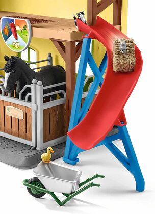 Schleich Stall für Pferde mit Zubehör