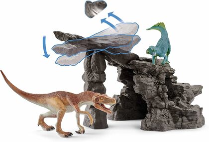 Schleich Dino - set s jaskyňou