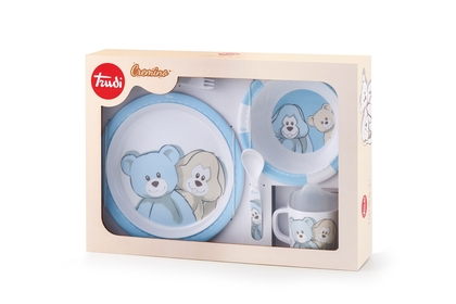 TRUDI - Set k jídlu 5-dílný, modrá