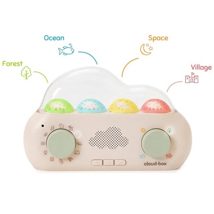 CloudBox Hudobný projektor s rozprávkami anglicko - španielska verzia