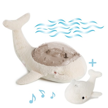 Cloud b®Tranquil Whale™- Nachtlicht - Wal, weiß