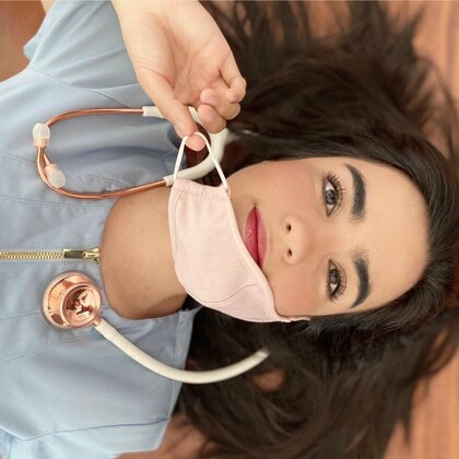 MDF MD ONE 777 Stetoskop pro interní medicínu, white/rose gold