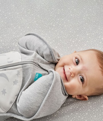 Love To Dream Swaddle UP, XS méret, fehér/hold, STAGE 1, extra meleg