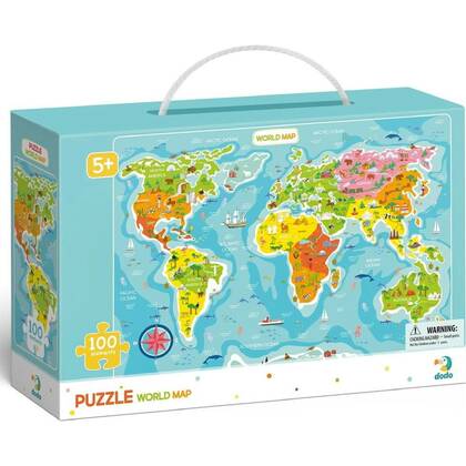 DoDo Puzzle - Weltkarte 100 Teile