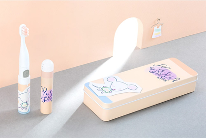 VITAMMY SMILE MiniMini+ Detská sonická zubná kefka, Pruhovaná Myška, od 3 rokov