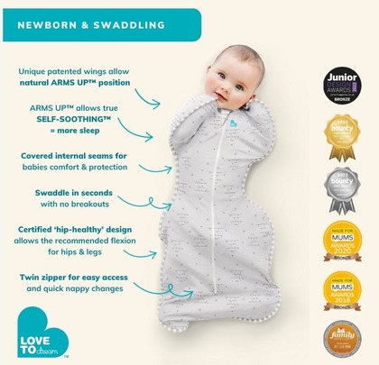 Love To Dream Swaddle UP, M-es méret, STAGE 1, fehér, Eredeti