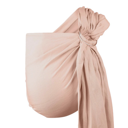 BOBA Ring Sling  Detský nosič/šatka z ľanu, púdrovo ružová