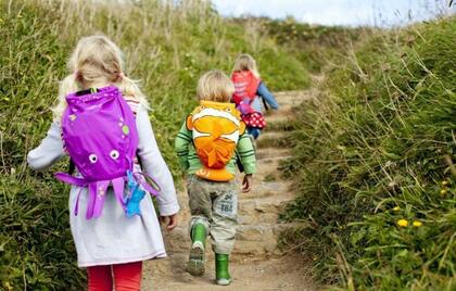 Trunki Paddlepak Nepremokavý Batoh, Klaun Chuckles, oranžová