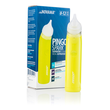 NOVAMA Pingo Spark Lime Green Nosová odsávačka s osvetlenou špičkou, limetková