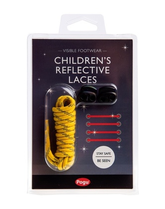 Pogue Reflexní tkaničky, žluté