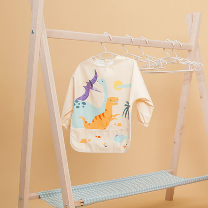 Miniland Podbradník s dlhým rukávom - Jurassic