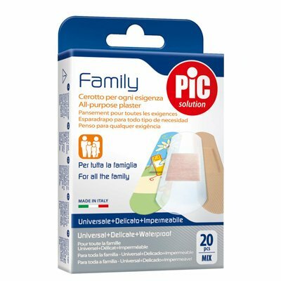 PIC-Familie, Set antibakterieller Pflaster, 20 Stück