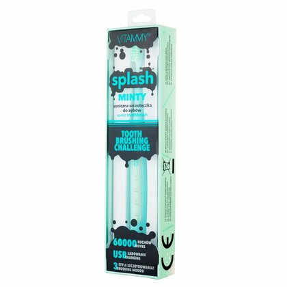 VITAMMY SPLASH, Dětský sonický zubní kartáček, 8r+, mátový/mint/