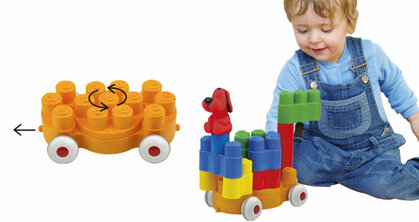 Ks Kids Bloky Popoboblocs – Turn Turn Loco Cubes mit Patrick dem Hund, 26 Würfel