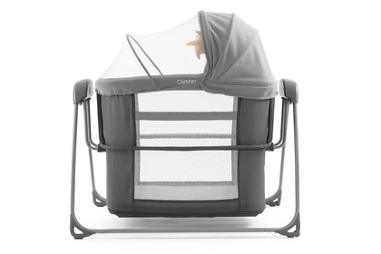 Oyster otthoni kiságy - kövület, babaágy/bölcső, világosszürke, 0-1 év