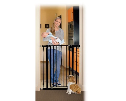 Dreambaby Liberty Tall Gate Sicherheitsbarriere für Tiere (B: 75–82 cm x H: 95 cm), schwarz