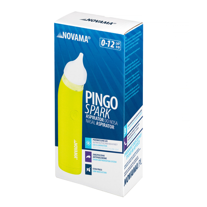 NOVAMA Pingo Spark Lime Green Nosová odsávačka s osvetlenou špičkou, limetková