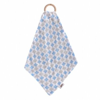 XKKO Hryzátko BMB s plienkou - Baby Blue Cross