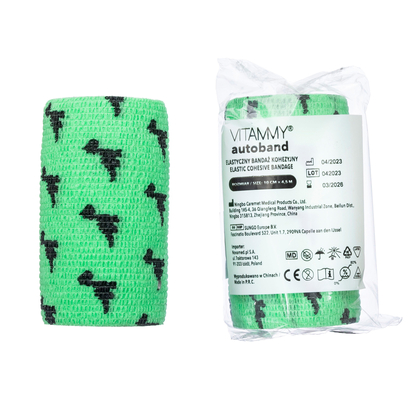 VITAMMY Autoband Samolepiaca bandáž s potlačou dinosaurov, zelená, 10cmx450cm