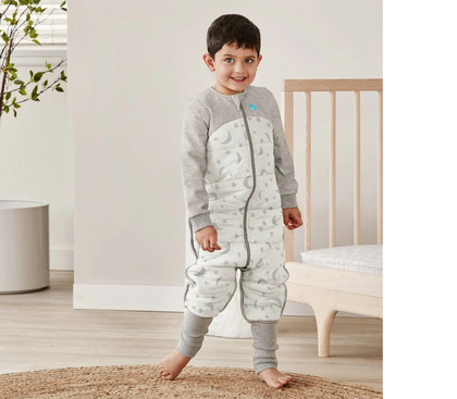 Love To Dream, Pyjama, Stufe 3, 2,5 TOG, 24–36 m, Weiß/Mond