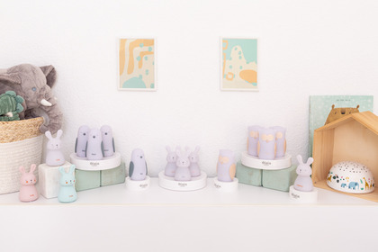 Olala Boutique LED Nočné svetlo, Zajkovia,  3ks