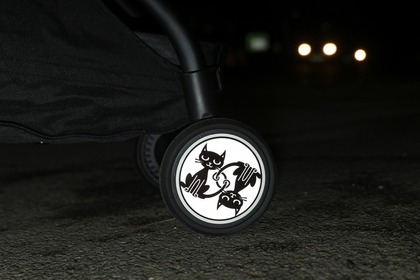 Pogu Reflexné nálepky na kolesá kočíka, Mačky, set - 4ks