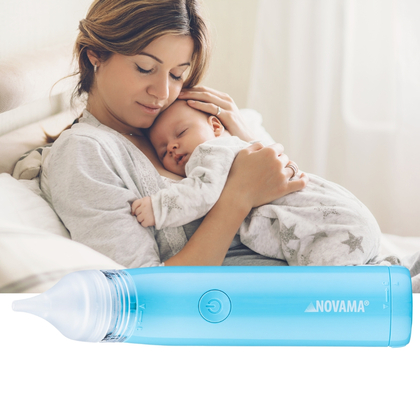 NOVAMA Pingo Spark Blue Nosová odsávačka s osvetlenou špičkou, modrá