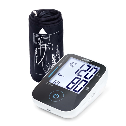 NOVAMA PRIME+ Ramenný tlakomer s ESH a IHB + USB-C adaptérom, čierny