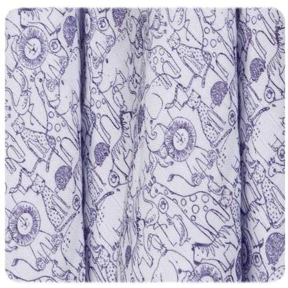 XKKO BMB Bambusová osuška Safari W/Lavender Aura, 90x100