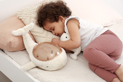 Cloud b®Tranquil Whale™ - Éjszakai lámpa - Bálna, fehér