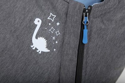 CuddleCo Comfi-Extreme, Detský fusak, 90x50cm, šedá melanž/modrá