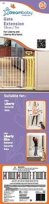 Dreambaby Schutzgitter-Erweiterung Liberty-18cm (Höhe 76cm), weiß
