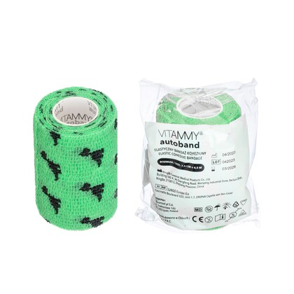 VITAMMY Autoband Samolepiaca bandáž s potlačou dinosaura, modrá, 7,5cmx450cm
