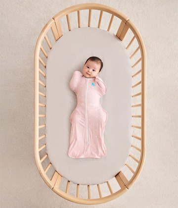 Love To Dream Swaddle UP 50/50, spací pytel, velikost S, růžový vesmír, 2 FÁZE,