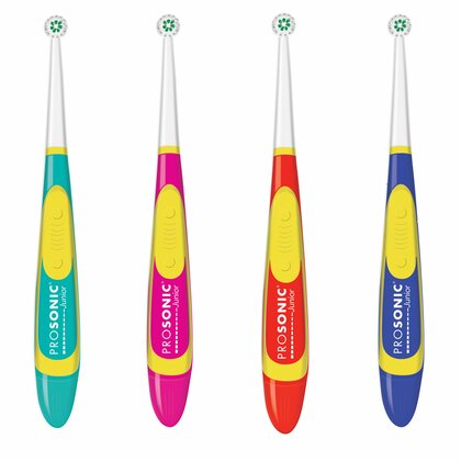 Visiomed Prosonic JUNIOR Sonický zubní kartáček pro děti, červený, od 3r+