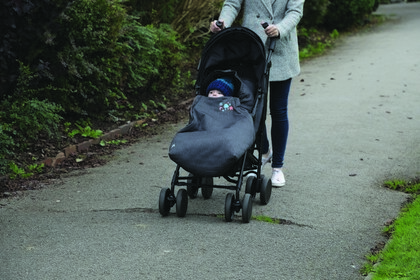 CuddleCo Comfi-Extreme, Detský fusak, 90x50cm, šedá melanž/čierna, roboti