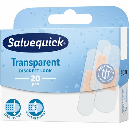 Salvequick Transparent Patch transparent, 20 Stk
