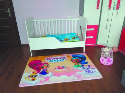 Nickelodeon Detský koberec, ultra mäkký, Shimmer & Shine 100 x 150cm