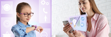 VITAMMY SMART KID Inteligentné detské  hodinky, ružové