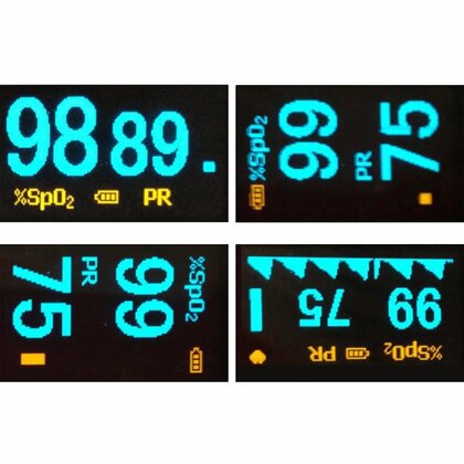 GIMA OXY-4 Prstový pulzný oxymeter vodotesný, oranžový