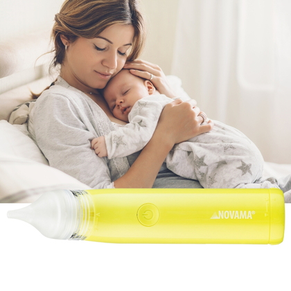 NOVAMA Pingo Spark Lime Green Nosová odsávačka s osvetlenou špičkou, limetková